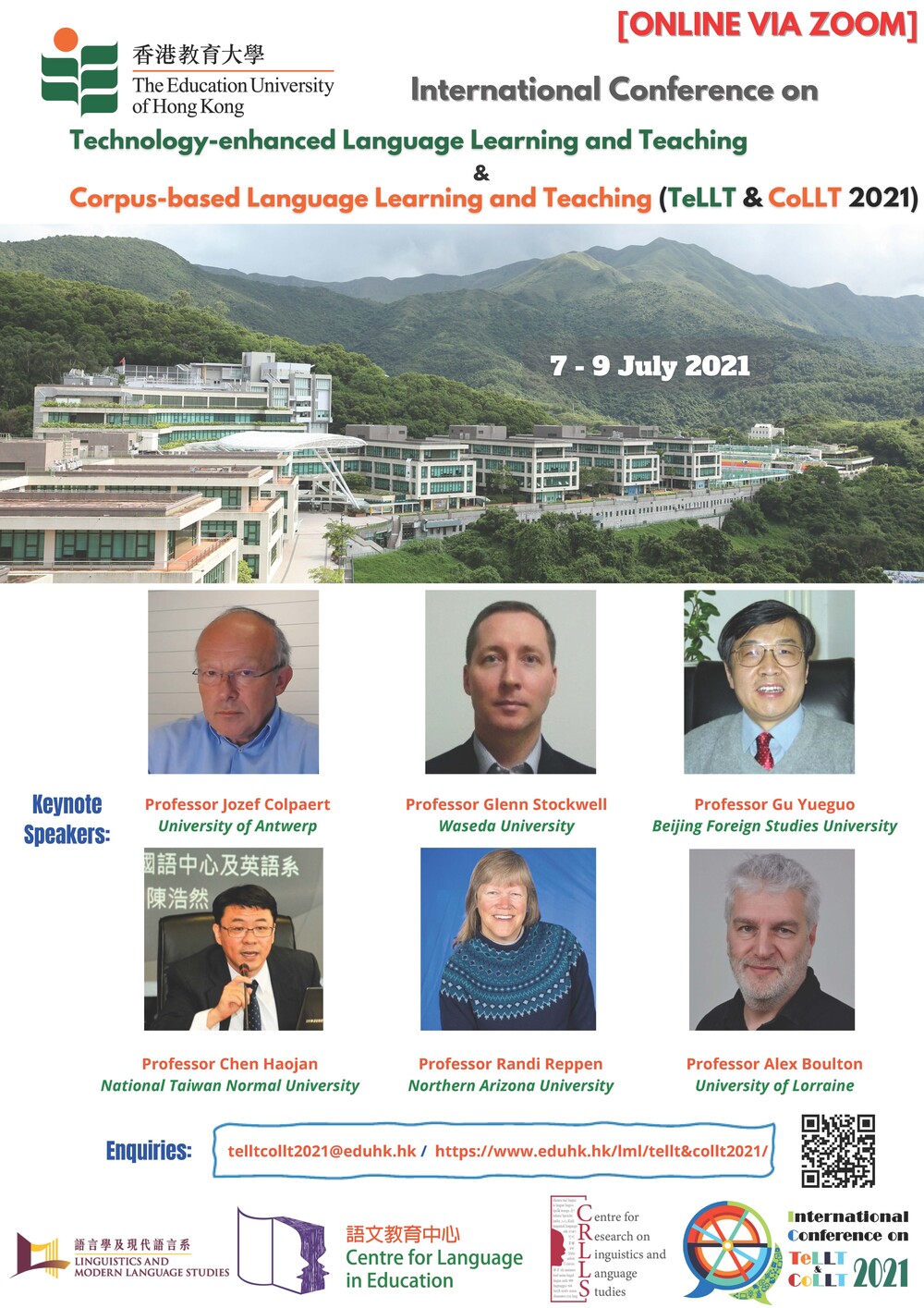 The International Conference on Technology-enhanced Language Learning and Teaching & Corpus-based Language Learning and Teaching (TeLLT & CoLLT 21)