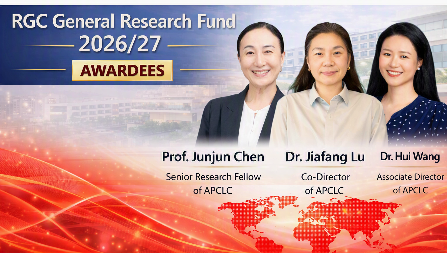 APCLC Scholars Awarded General Research Fund 2026/27