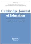 Cambridge Journal of Education