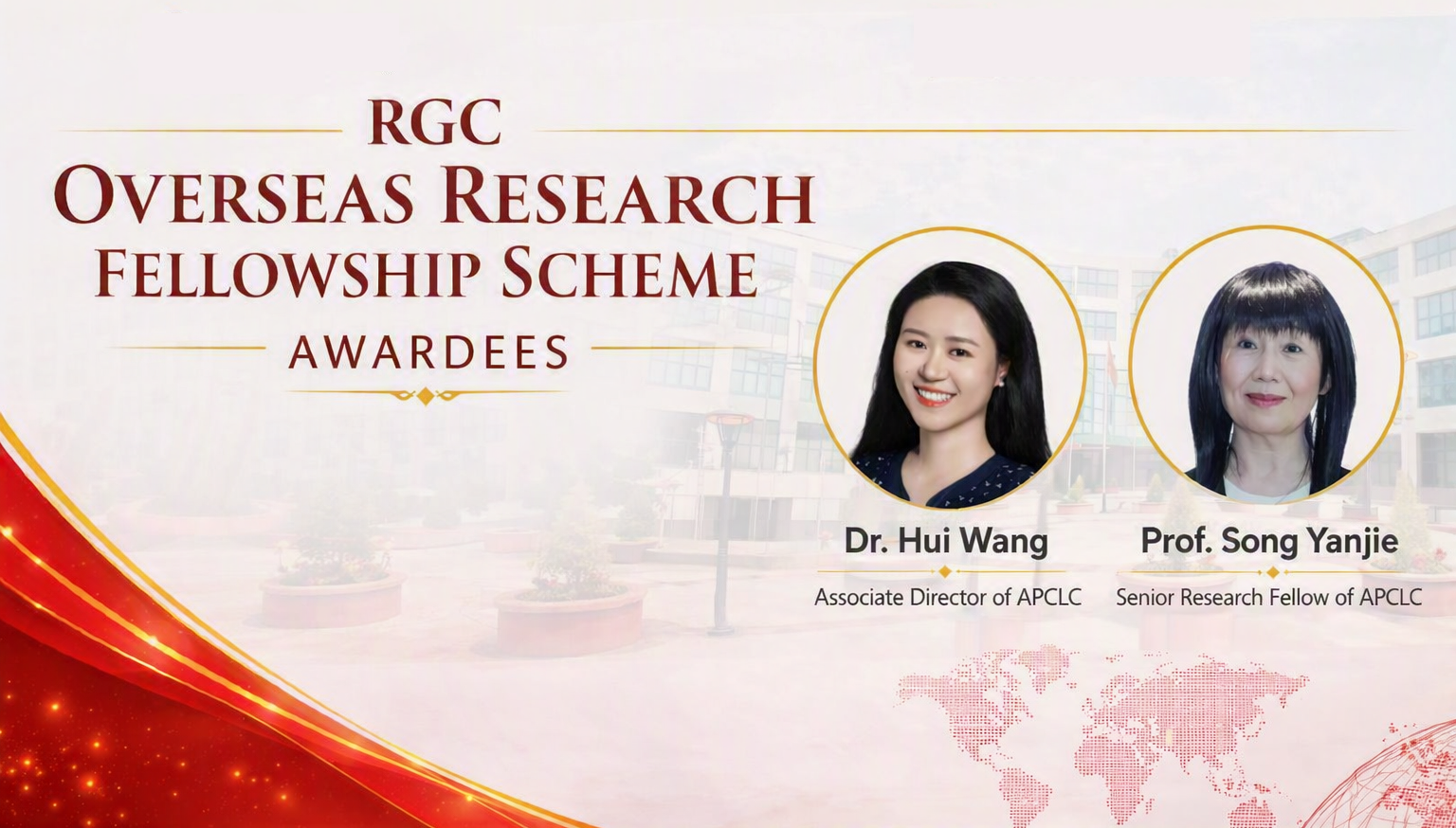 APCLC Scholars Awarded Overseas Research Fellowship Scheme 2026/27