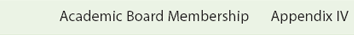 Academic Board Membership