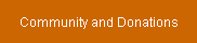 Community and Donations