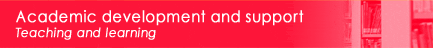 Academic development and support