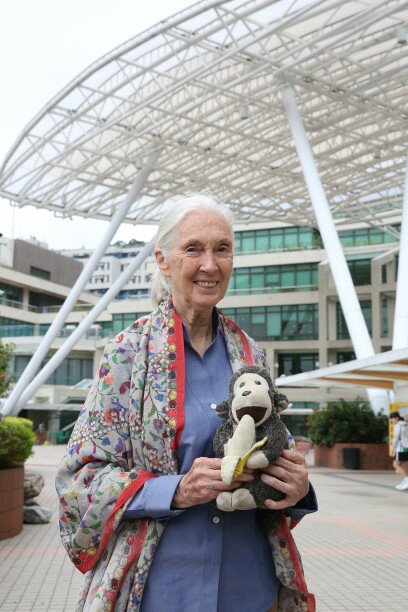 At the invitation of EdUHK, Dr Jane Goodall pays visit to Hong Kong to give talks on environment conservation. She will visit the Early Childhood Learning Center and the Jockey Club Primary School at EdUHK next Monday.