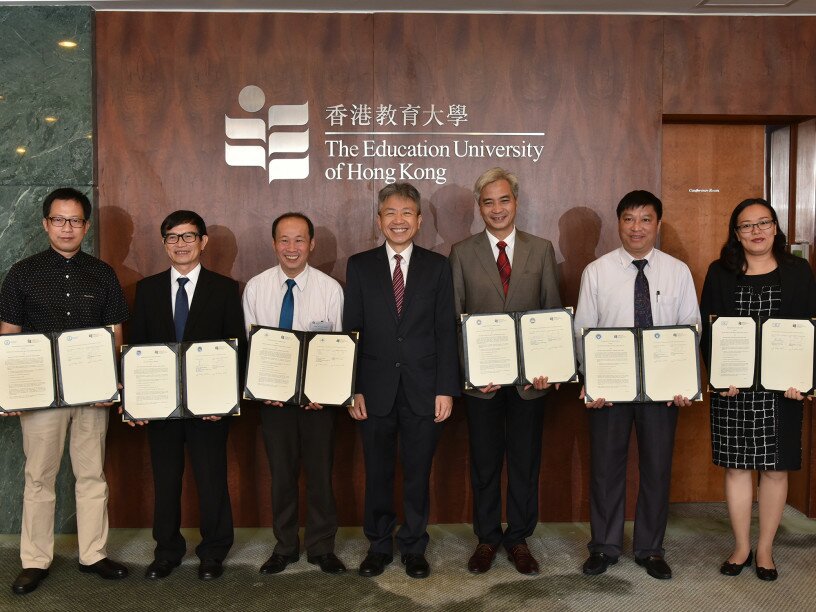 教大與六所越南主要師範大學簽署為期三年的合作備忘，藉此推動國際化及加院校之間的協作。