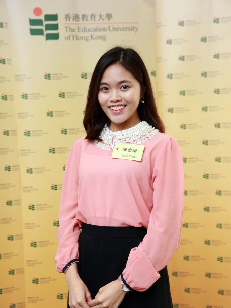 Nian Ying, a Malaysian student who aspires to becoming a teacher, will become an English teacher this year in Hong Kong.