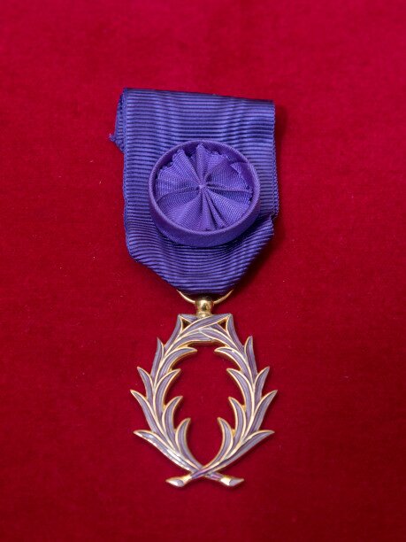 最早期的法国棕榈教育勋章由法国国王拿破仑一世于1808年设立，是法国史上最悠久的非军事荣誉勋章。