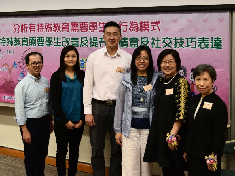 Professor Mok’s (right) research team collected data from 69 SEN students from six schools.
