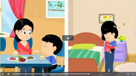 The animated videos cover themes on children’s adaptation to the new environment, social life and self-care.