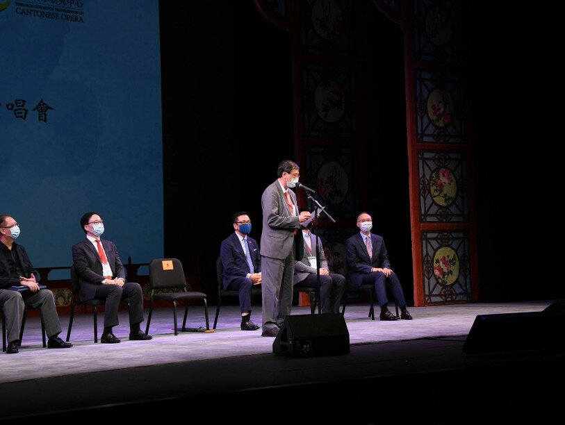 Professor John Lee Chi-kin, Vice President (Academic) and Provost of EdUHK gives the speech. 