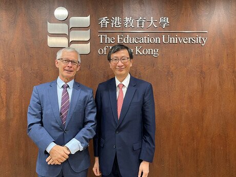 Mr Timo Kantola, the Consul General of Finland in Hong Kong and Macao, and Professor John Lee Chi-Kin, the President of EdUHK