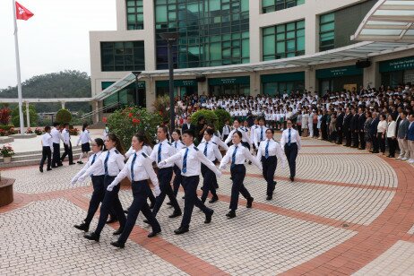 The University conducts flag raising ceremonies each Monday and on important dates, including New Year’s Day, HKSAR Establishment Day, the National Day and the Academic Year Inauguration day