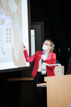 Professor Minna Hannula-Sormunen from University of Turku, delivers the first keynote speech