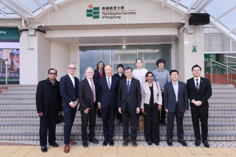 教大校长李子建教授与研讨会嘉宾合影留念