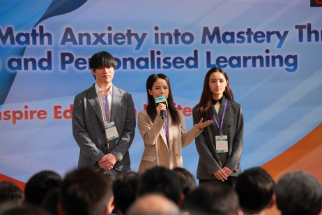 EASE Fund獲獎團隊創想教育有限公司在「Elevator Pitch」上展示了他們的創新理念