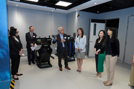 Visit to the Library’s Extended Reality Room featuring the LED CAVE