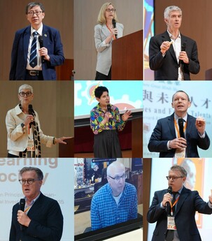 Nine keynote speakers deliver speeches either in person or online