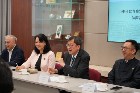 教大校长李子建教授在会谈中总结合作成果