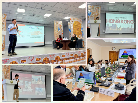 The delegation shares experiences with Karaganda Buketov University teachers and students