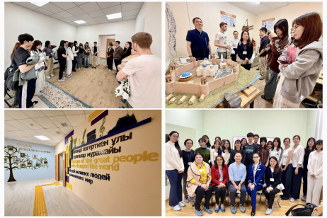 The delegation on a visit to local special schools and educational institutions