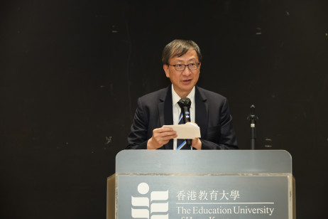 教大校长李子建教授致辞欢迎两位嘉宾到访，并感谢外交学院的支持