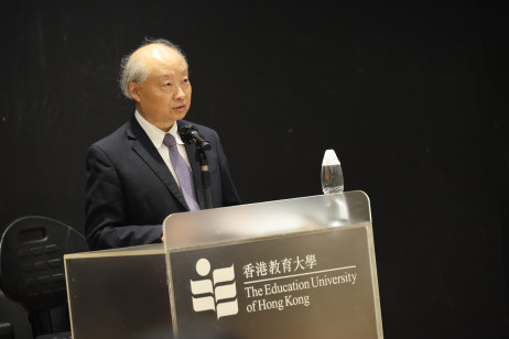 詹永新大使以「当前国际形势特点和亚太区域经济合作动向」为题发表演讲，分享对当前国际局势及区域合作趋势的分析