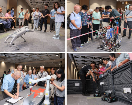 The elderly operate robots themselves in a robotics class, experiencing the potential of smart technology