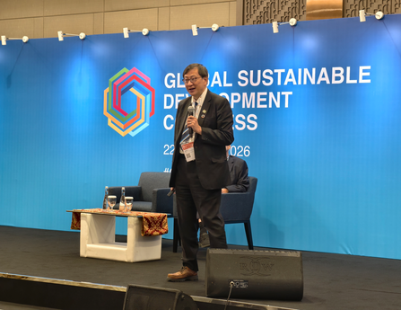 Professor John Lee Chi-Kin, President, delivers a compelling keynote speech on “Reimagining education for a sustainable future” 