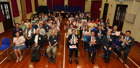 Guests taking a group photo