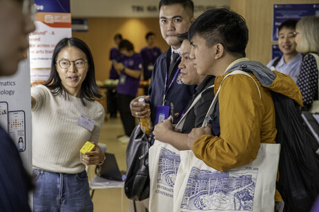 The open-house poster exhibitions showcase participants’ research