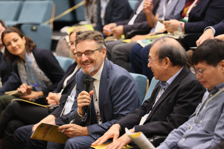 Professor Dr Ralf Ludwig, Chief Sustainability Officer and Professor in Environmental Modelling at LMU, shares his views at the Symposium