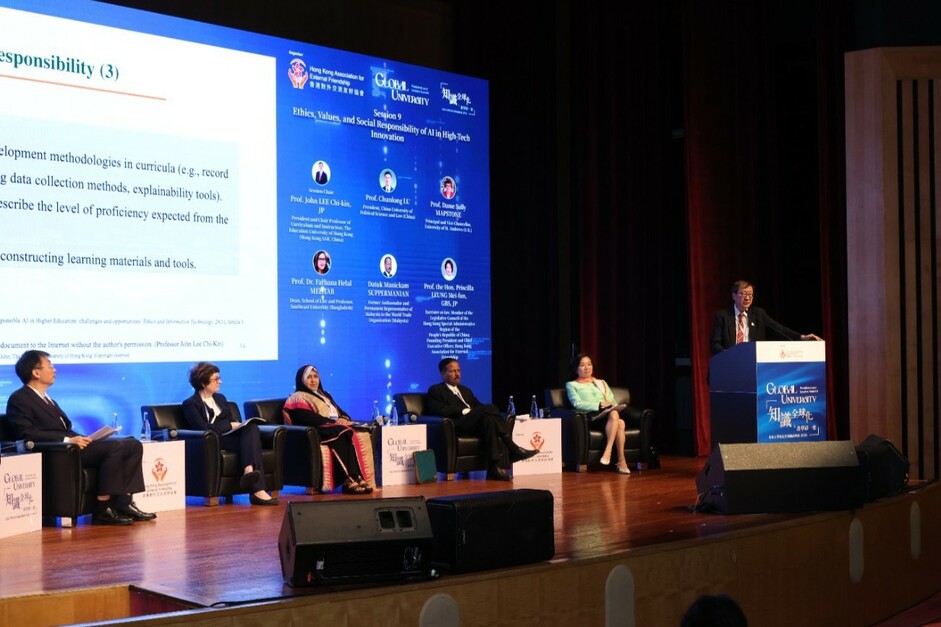 Prominent speakers share insights from diverse perspectives, including law, higher education, gender equality, international trade, and cross‑border regulation
