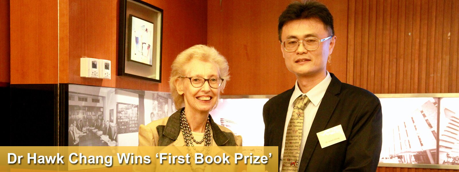 Dr Hawk Chang Wins ‘First Book Prize’