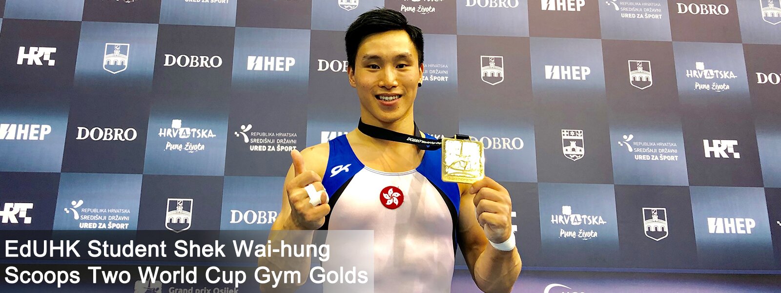 EdUHK Student Shek Wai-hung Scoops Two World Cup Gym Golds