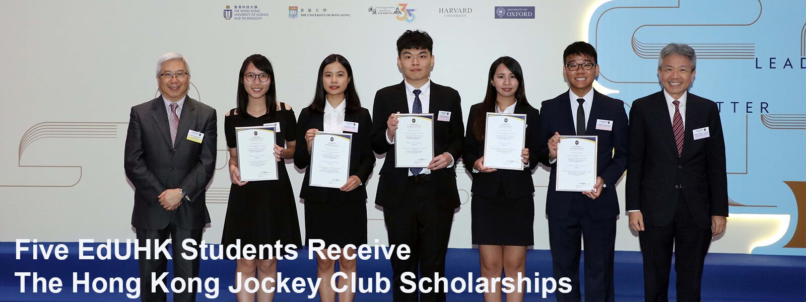 Five EdUHK Students Receive The Hong Kong Jockey Club Scholarships