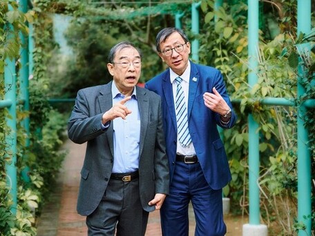 教大校長李子建教授與恩師詹志勇教授