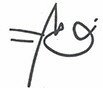Signature of the President