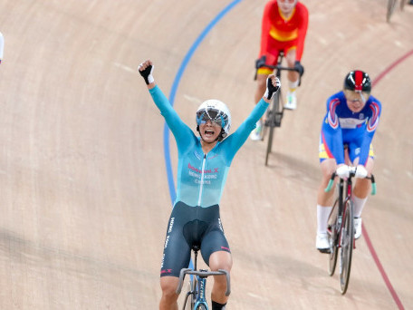 教大學生李思穎奪全運會女子場地單車全能賽金牌 