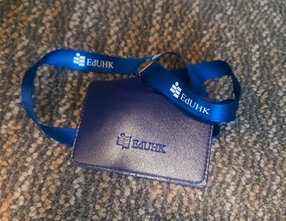ID Holder with Lanyard (Dark Blue)