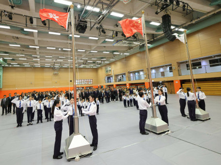 教大舉行2026年全民國家安全教育日升旗儀式