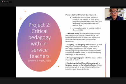 Critical pedagogy with pre- and in-service English language teachers