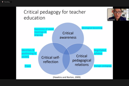 Critical pedagogy with pre- and in-service English language teachers