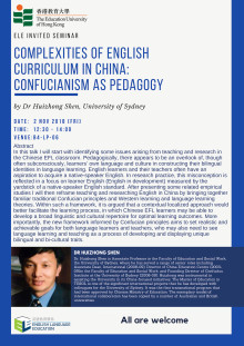 Complexities of English Curriculum in China: Confucianism as Pedagogy