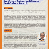 Rebalancing the Focus: Investigating the Gap Between Sentence- and Discourse-Level Feedback Research