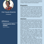 🌟 Meet Our Featured Speaker: Prof. Fauzia Shamim! 🌟