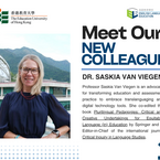 ✨ Meet Our New Colleague - DR. SASKIA VAN VIEGEN ✨