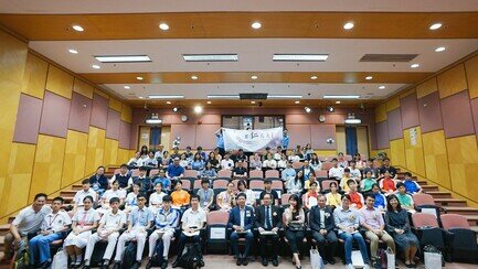 Writing competition ceremony group photo