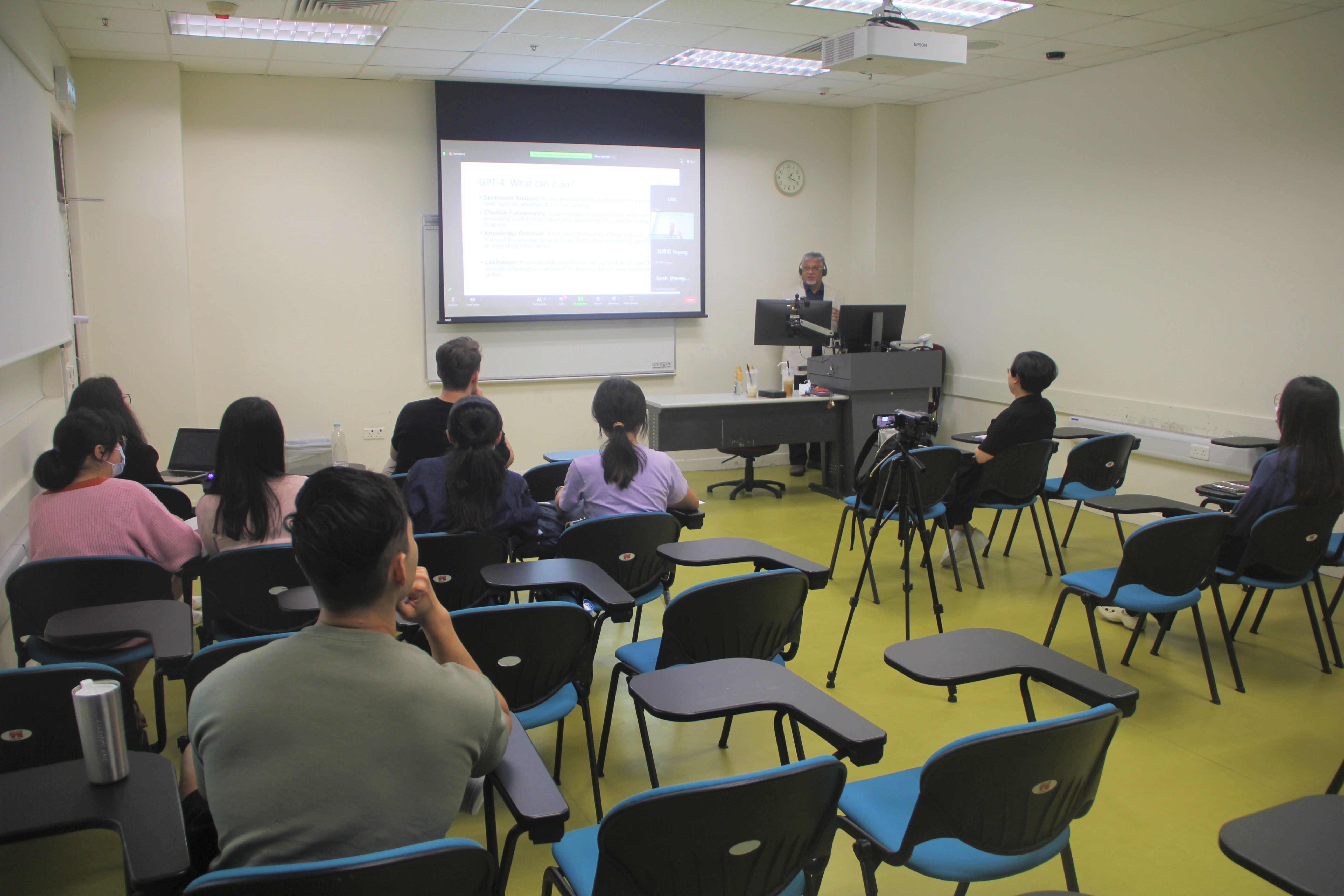 Prof Kunnan presenting during the seminar