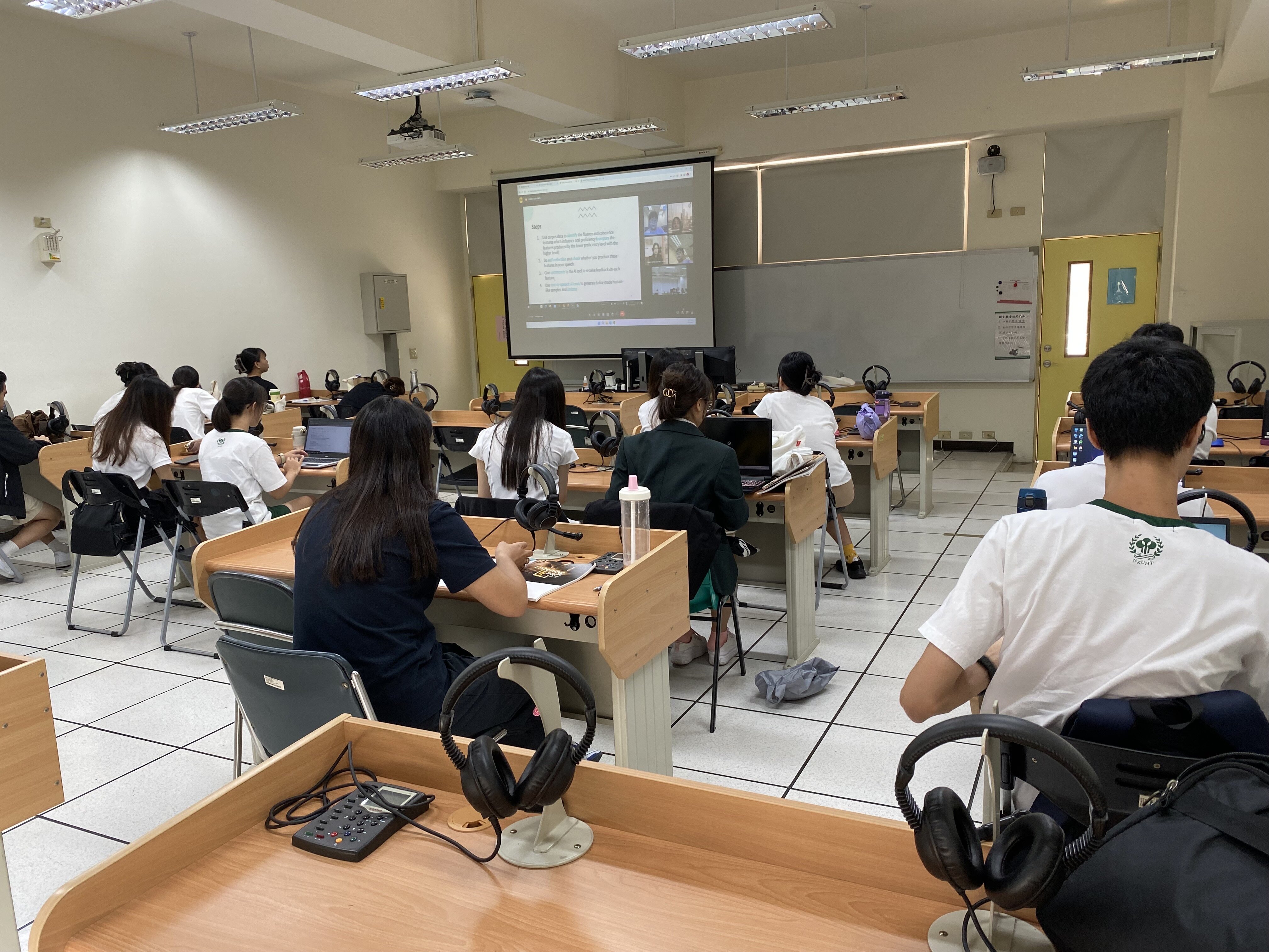 Students from National Kaohsiung University of Hospitality and Tourism attended the online training course