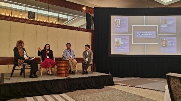 Dr Ma delivers the keynote speech at the 2025 TESOL Convention Graduate Student Forum